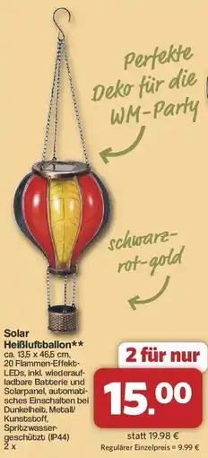 Famila Nord West Solar Heißluftballon Angebot