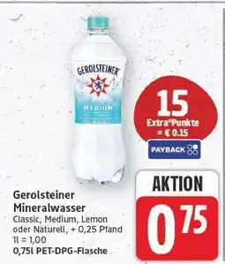 E-Center Gerolsteiner mineralwasser Angebot