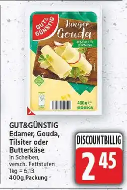 E-Center Gut&günstig edamer Angebot