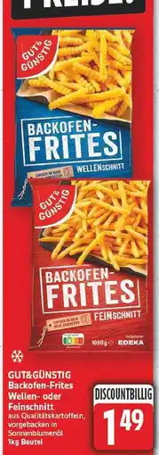 E-Center Gut&günstig backofen-frites wellenschnitt Angebot