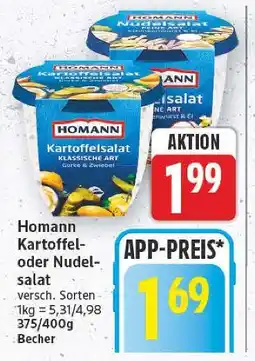 E-Center Homann kartoffelsalat Angebot