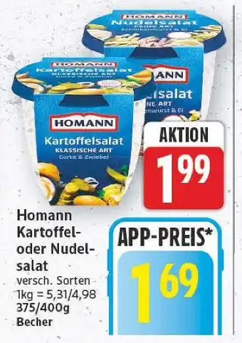 E-Center Homann kartoffelsalat Angebot