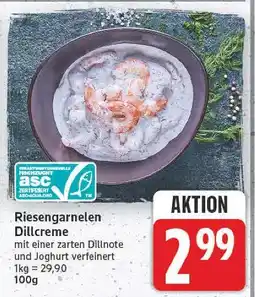 E-Center Riesengarnelen dillcreme Angebot