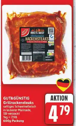 E-Center Gut&günstig grillnackensteaks Angebot