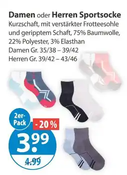 V Markt Damen sportsocke Angebot