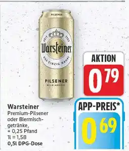 E-Center Warsteiner premium-pilsener oder biermischgetränke Angebot
