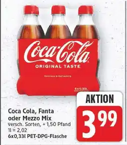 E-Center Coca cola coca cola, fanta oder mezzo mix Angebot