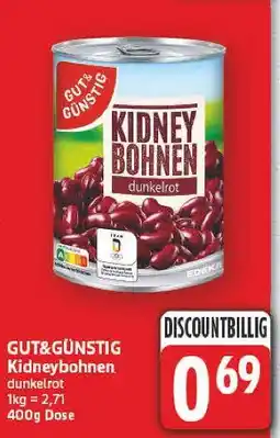 E-Center Gut&günstig kidneybohnen dunkelrot Angebot