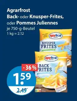V Markt Agrarfrost back-frites Angebot