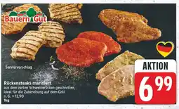 E-Center Bauern gut rückensteaks mariniert Angebot