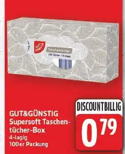 E-Center Gut&günstig supersoft taschentücher-box Angebot
