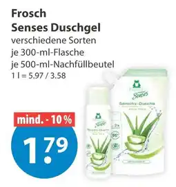 V Markt Frosch senses duschgel Angebot
