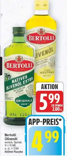 E-Center Bertolli natives olivenöl extra originale Angebot