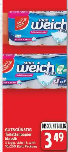 E-Center Gut&günstig toilettenpapier klassik Angebot