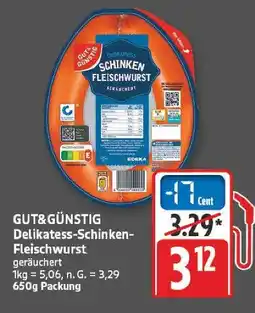 E-Center Gut&günstig delikatess-schinken-fleischwurst Angebot
