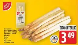 E-Center Gut&günstig spargel, weiß/violett Angebot