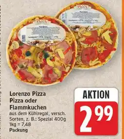 E-Center Lorenzo pizza spezial Angebot