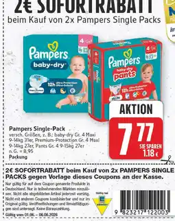 E-Center Pampers baby-dry gr. 4 maxi Angebot