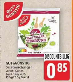 E-Center Gut&günstig blattsalat mischung Angebot