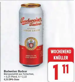 E-Center Budweiser budvar original czech lager Angebot