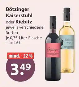 V Markt Bötzinger kaiserstuhl oder kiebitz Angebot