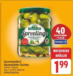 E-Center Spreewaldhof spreewälder gurken Angebot