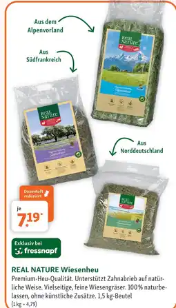 Fressnapf Real nature wiesenheu Angebot