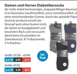 V Markt Damen und herren diabetikersocke Angebot