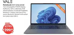 V Markt Vale notebook v15t-1215u-8512d Angebot