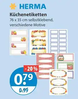 V Markt Herma küchenetiketten Angebot