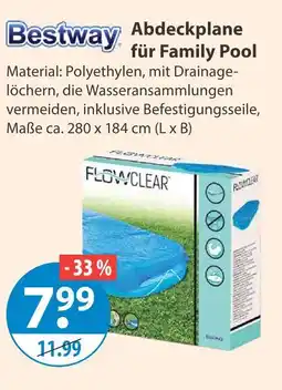 V Markt Bestway abdeckplane für family pool Angebot