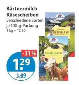 V Markt Kärntnermilch käsescheiben Angebot