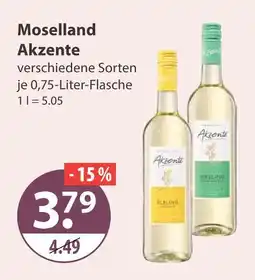 V Markt Moselland akzente riesling Angebot