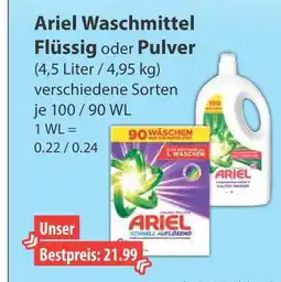 V Markt Ariel waschmittel flüssig Angebot