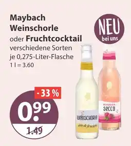 V Markt Maybach weinschorle Angebot