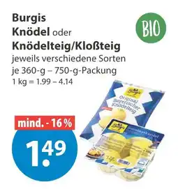 V Markt Burgis knödel Angebot