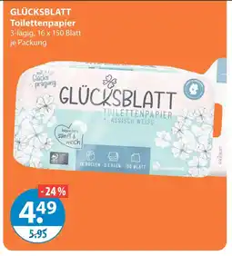 V Markt Glücksblatt toilettenpapier Angebot