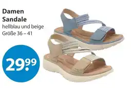 V Markt Damen sandale hellblau Angebot