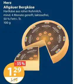 V Markt Herz allgäuer bergkäse Angebot