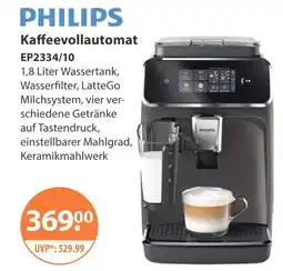 V Markt Philips kaffeevollautomat ep2334/10 Angebot