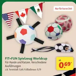 Fressnapf Fit+fun spielzeug worldcup tennisball Angebot