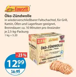V Markt Favorit öko-zündwolle Angebot