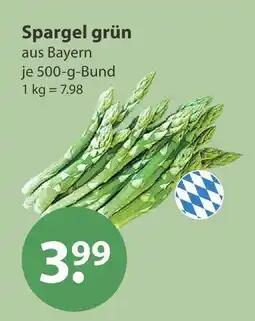 V Markt Spargel grün Angebot