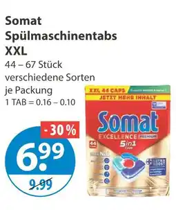 V Markt Somat spülmaschinentabs xxl Angebot