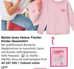 Tchibo Barbie barbie loves helene fischer kinder-sweatshirt Angebot