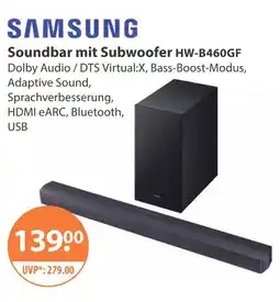 V Markt Samsung soundbar mit subwoofer hw-b460gf Angebot