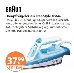 V Markt Braun dampfbügeleisen freestyle fi3144 Angebot
