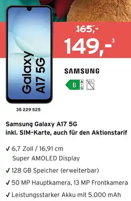 Tchibo Samsung smartphone galaxy a17 5g Angebot