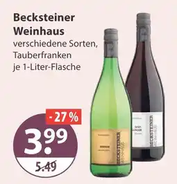 V Markt Becksteiner weinhaus wein Angebot