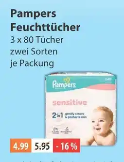 V Markt Pampers feuchttücher Angebot